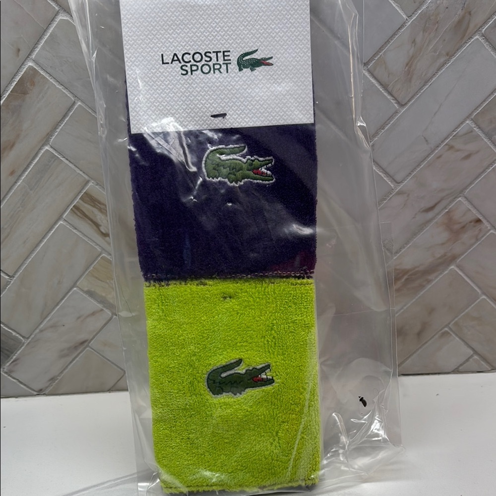 Lacoste Sport Purple and Wristbands
